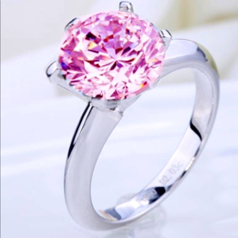 🌸✨925 Pink Sapphire Topaz Ring✨🌸